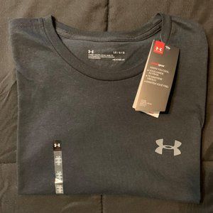 Under Armour Heat Gear Short Sleeve Tee- BLK LG